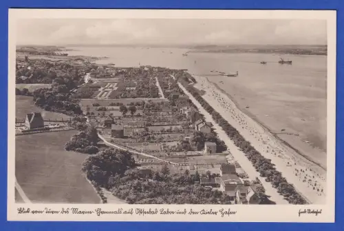 Bildpostkarte Laboe und Hafen Kiel  - Foto von F. Urbahns 1930er-Jahre