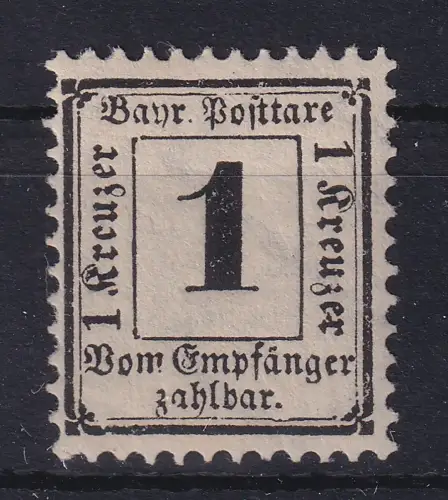 Bayern 1871 Portomarke 1 Kreuzer Mi-Nr. 2X postfrisch **