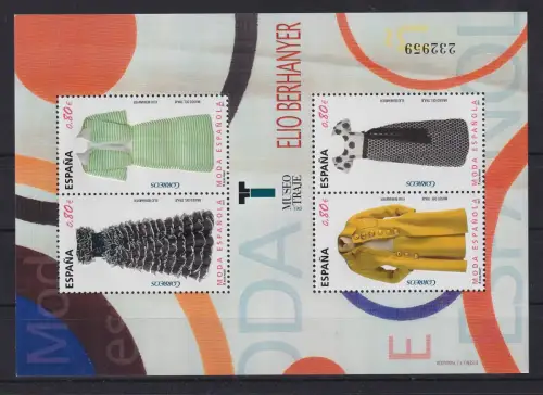 Spanien 2011 Mode  Mi.-Nr. Block 216 postfrisch **