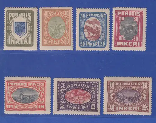 Nordingermanland Freimarken Mi.-Nr. 8-14 kpl. Satz komplett ungebraucht *