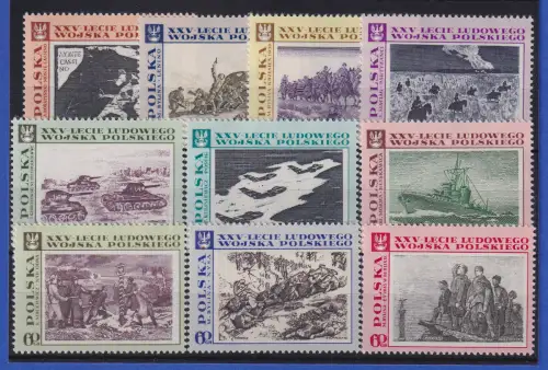Polen 1968 Volksarmee  Mi.-Nr. 1872-1881 postfrisch **
