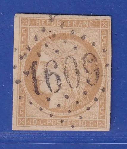 Frankreich 1850 Ceres 10 C Mi.-Nr. 1a mit Punktrauten-O 1609 Gagny