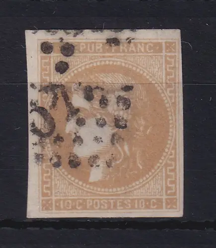Frankreich 1870/71 Ceres (Bordeaux-Ausgabe) 10 C  Mi.-Nr. 40a gestempelt