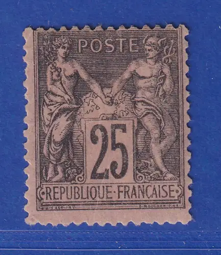 Frankreich 1886 Allegorien 25 C  Mi.-Nr. 80 ungebraucht *