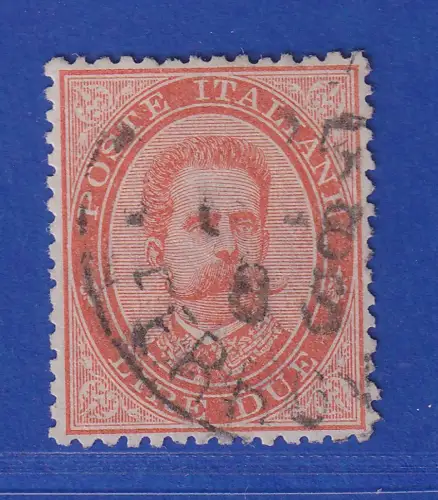 Italien 1882 König Umberto I. 2 Lire  Mi.-Nr. 49  O gpr. G. Bühler