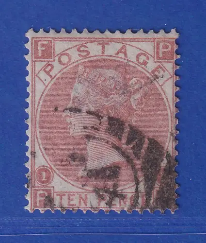 Großbritannien 1867 Queen Victoria 10 Pence  Mi.-Nr. 32 gestempelt