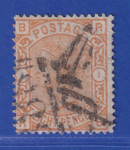 Großbritannien 1876 Queen Victoria 8 Pence  Mi.-Nr. 45 gestempelt