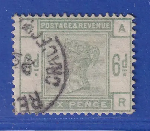 Großbritannien 1884 Queen Victoria 6 Pence  Mi.-Nr. 79 gestempelt