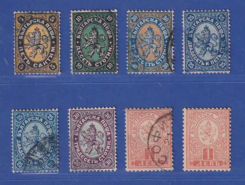 Bulgarien Lot 8 frühe Marken meist gestempelt