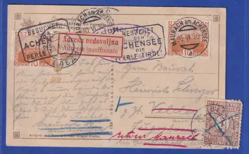 Österreich 1930 AK Sonnwendgebirge mit Mi.-Nr. 499 als MEF O MAURACH