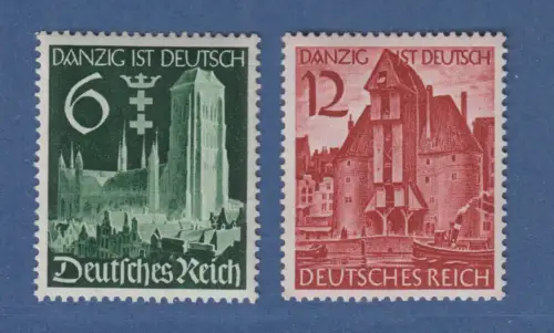 Deutsches Reich 1939 Wiedereinglied. Danzig Mi.-Nr.714-715 Satz einwandfrei **