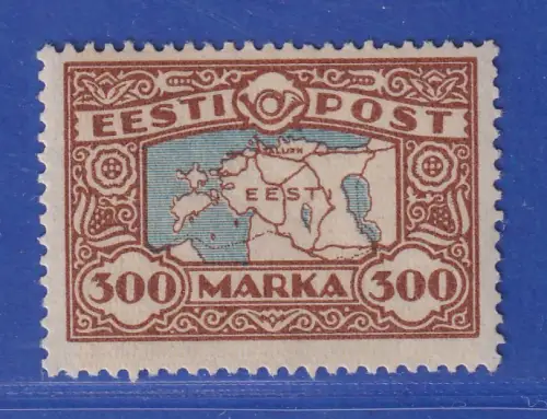 Estland 1924 Landkarte Mi.-Nr. 54 postfrisch **