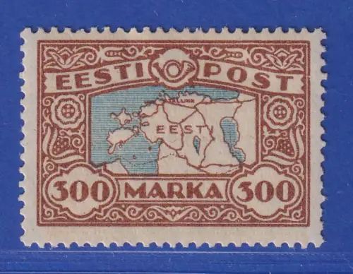 Estland 1924 Landkarte  Mi.-Nr. 54  postfrisch **