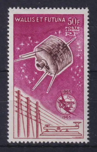 Wallis et Futuna 1965 Fernmelde-Union Satellit  Mi.-Nr. 207 postfrisch **