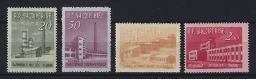 Albanien 1963 Industriebauten Mi.-Nr. 784-787 postfrisch **
