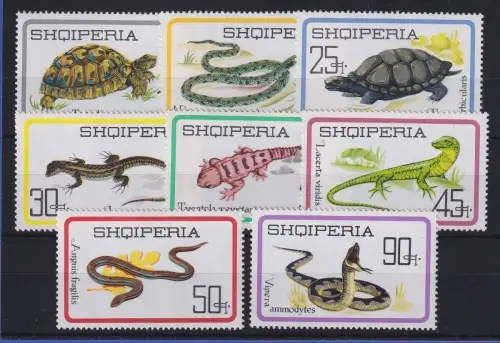Albanien 1966 Reptilien Mi.-Nr. 1083-1090 postfrisch **