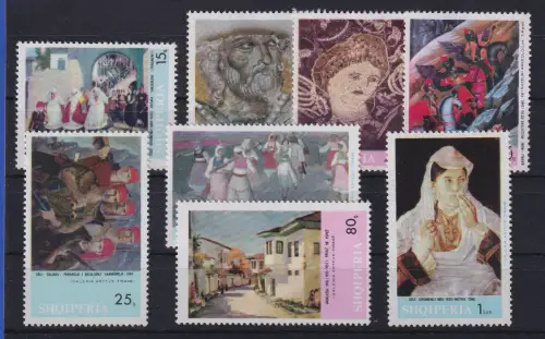 Albanien 1967 Kunstwerke Mi.-Nr. 1201-1208 postfrisch **