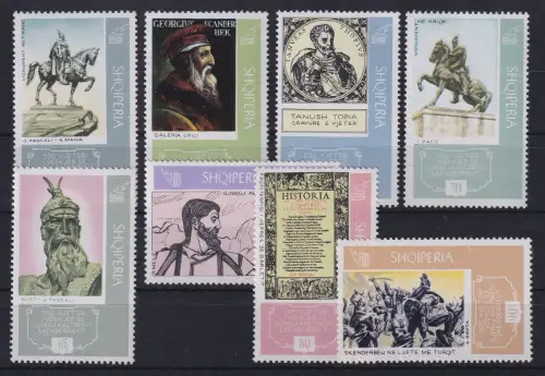 Albanien 1968  500. Todestag von Skanderbeg Mi.-Nr. 1239-1246 postfrisch **