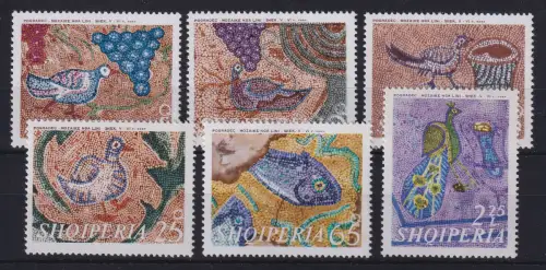 Albanien 1970 Frühchristliche Mosaikkunst Mi.-Nr. 1429-1434 postfrisch **