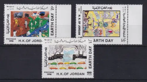 Jordanien 1998 Earth Day Mi.-Nr. 1643-1645 postfrisch **