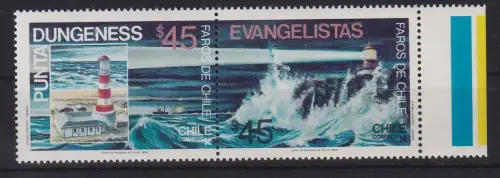 Chile 1986 Leuchttürme Punta Dungeness, Evangelistas Mi.-Nr. 1115-16 **/ MNH 