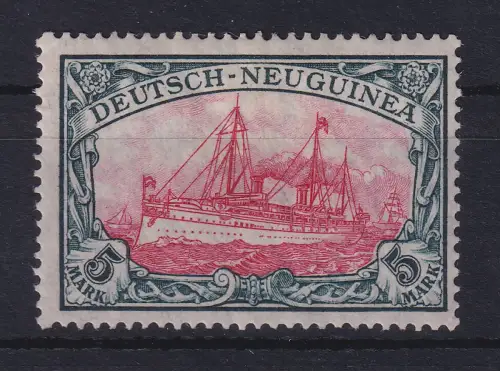 Deutsch-Neuguinea 1918 Kaiseryacht 5 Mark Mi.-Nr. 23 II ungebraucht *