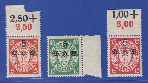 Danzig 1934 Winterhilfswerk  Mi.-Nr. 237-239 Satz kpl.postfrisch **