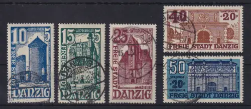 Danzig 1936 Winterhilfswerk Mi.-Nr. 262-266 gestempelt