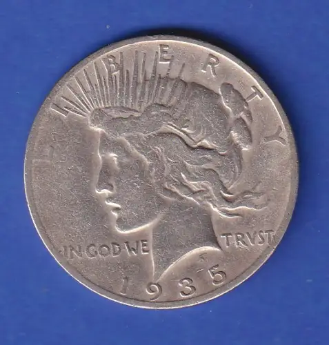USA Peace Dollar Silbermünze 26,7g/Ag900  1935 S