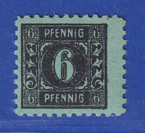 SBZ Mecklenburg-Vorpommern 1945 Ziffer 6 Pfg. Mi.-Nr. 6y ** gpr. KRAMP BPP
