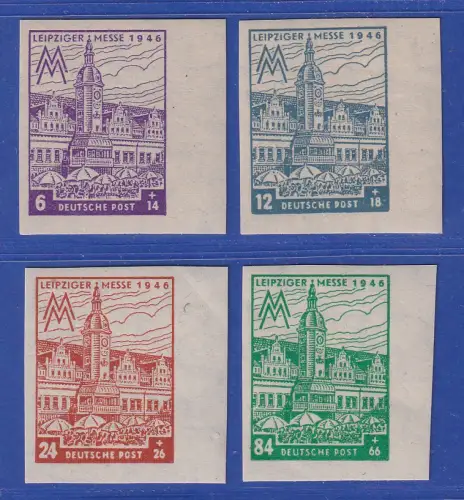 SBZ West-Sachsen 1946 Leipziger Messe Mi.-Nr. 162-165BY postfrisch **