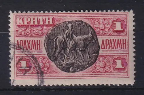 Griechenland Kreta 1905 Europa auf dem Stier Mi.-Nr. 25 gestempelt
