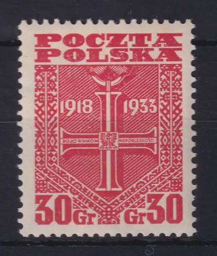 Polen 1933  15 Jahre Republik Mi.-Nr. 284 postfrisch **