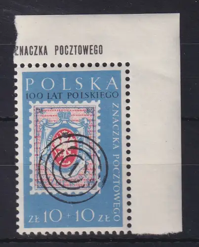 Polen 1960 Briefmarkenausstellung Mi.-Nr. 1177 Eckrandstück OR postfrisch **
