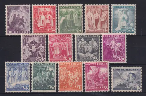 Polen 1938  20 Jahre Republik Mi.-Nr. 331-343 postfrisch **