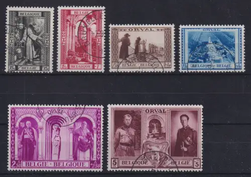 Belgien 1939 Kloster Orval Mi.-Nr. 514-519 gestempelt