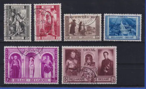 Belgien 1939 Kloster Orval Mi.-Nr. 514-519 Satz kpl. gestempelt