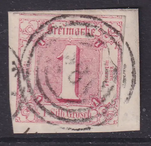 Altdeutschland Thurn und Taxis Mi.-Nr. 29 mit Vierring-O