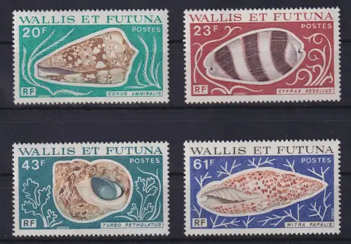 Wallis et Futuna 1976 Muscheln und Schnecken Mi.-Nr. 279-82 postfrisch **