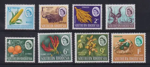 Süd-Rhodesien 1964 Landesmotive Teilsatz Mi.-Nr. 94-101 postfrisch **