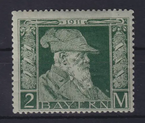 Bayern 1911 Prinzregent Luitpold 2 Mark Mi.-Nr. 87 II ungebraucht *