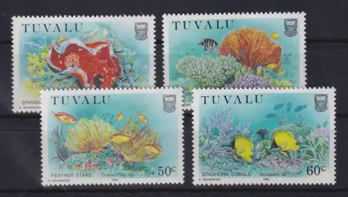 Tuvalu 1988 Meerestiere Mi.-Nr. 485-488 postfrisch **