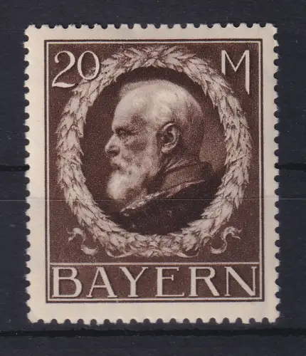 Bayern 1914 König Ludwig III. 20 Mark Friedensdruck Mi.-Nr. 109 I ungebraucht *