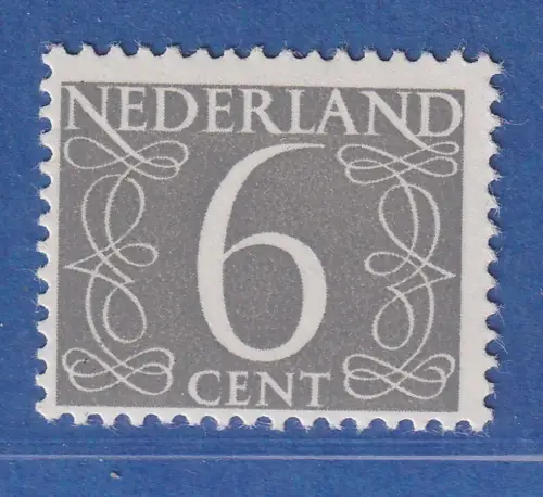 Niederlande 1954 Freimarke 6 C. grau Mi.-Nr. 646 ** / MNH