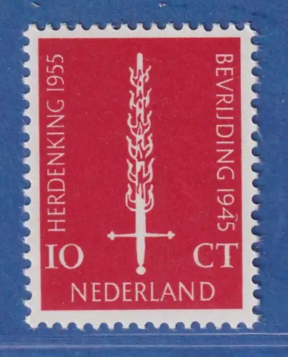 Niederlande 1955 10. Jahrestag der Befreiung, Schwert Mi.-Nr. 660 ** / MNH
