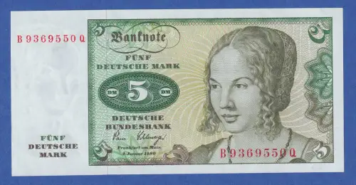 Banknote Bundesrepublik 5 DEUTSCHE MARK Serie 1980  bankfrisch