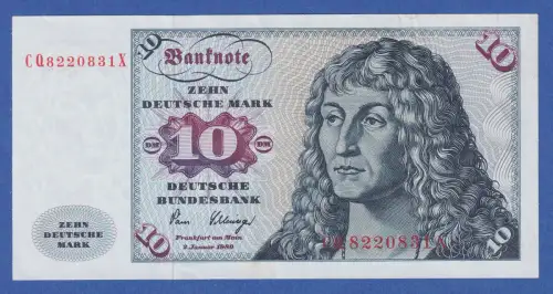 Banknote Bundesrepublik 10 DEUTSCHE MARK Serie 1980 fast bankfrisch