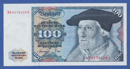 Banknote Bundesrepublik 100 DEUTSCHE MARK Serie 1977 bankfrisch !  