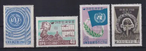 Südkorea 1957-61 Lot 4 Werte postfrisch **
