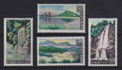 China Taiwan 1961 Landschaften Mi.-Nr. 423-426 Satz 4 Werte kpl. ** 